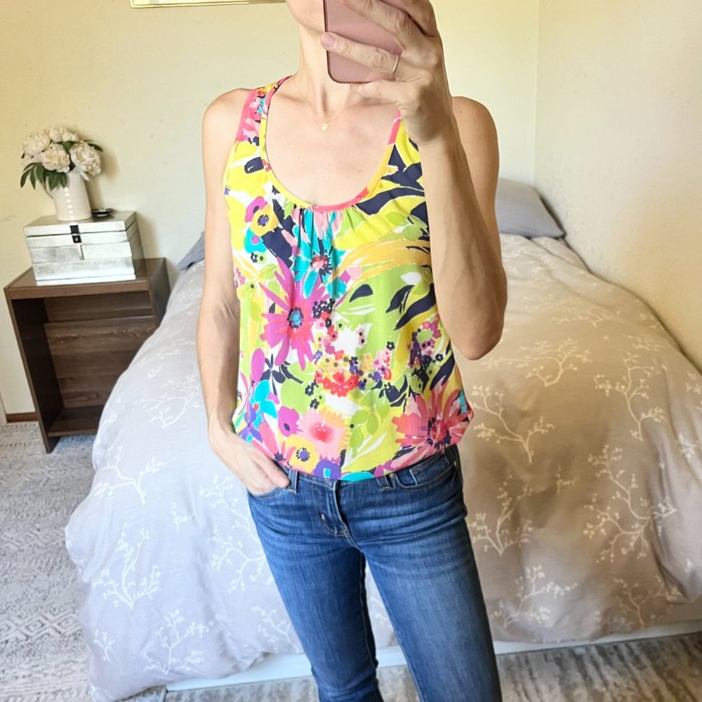 Trina Turk Silk Floral Tank | P XS